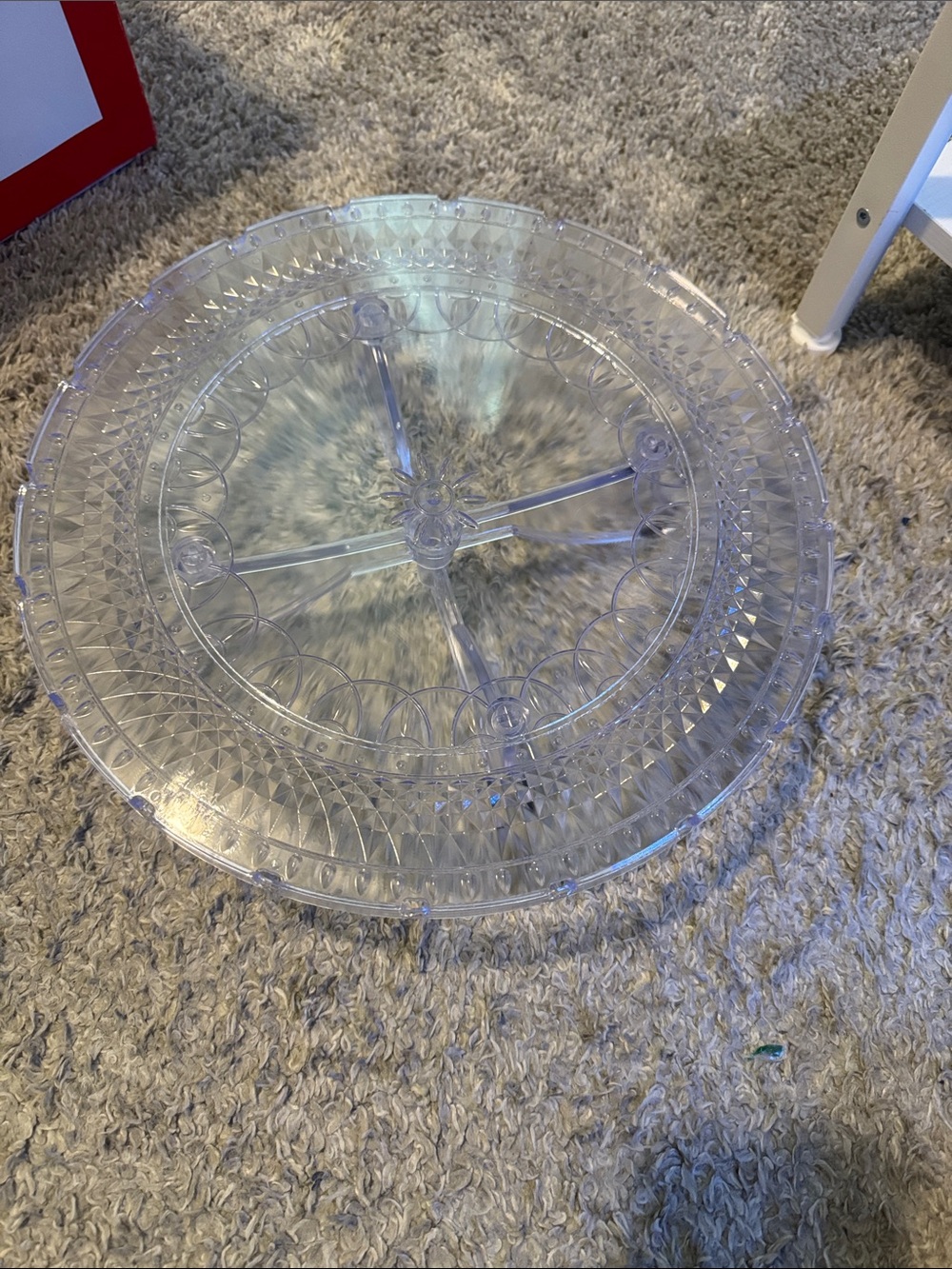 12inch  Clear Cake Stand Plate Holder - Picture 5 of 7